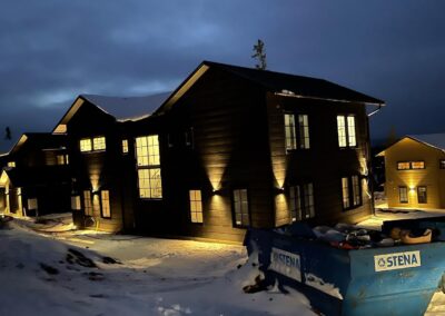 night view of the house